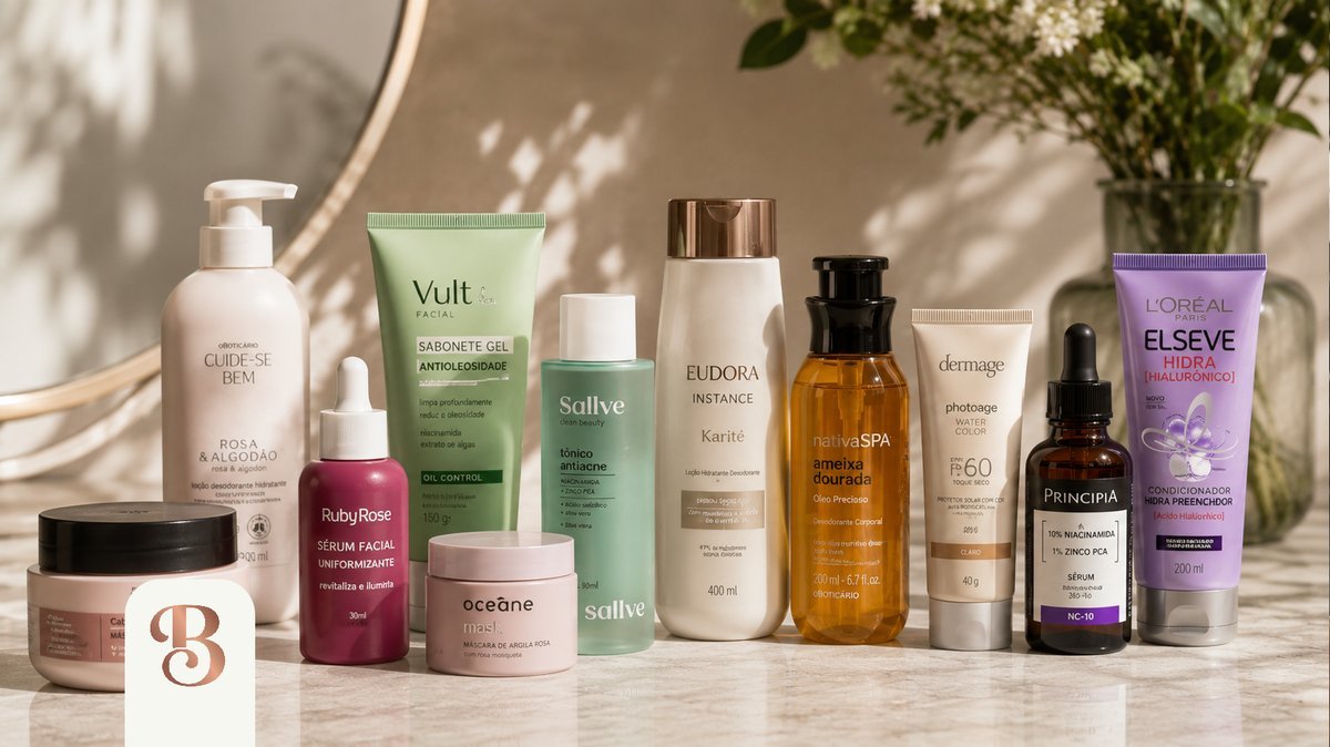 Imagem ilustrativa sobre marcas brasileiras de cosméticos sustentáveis.