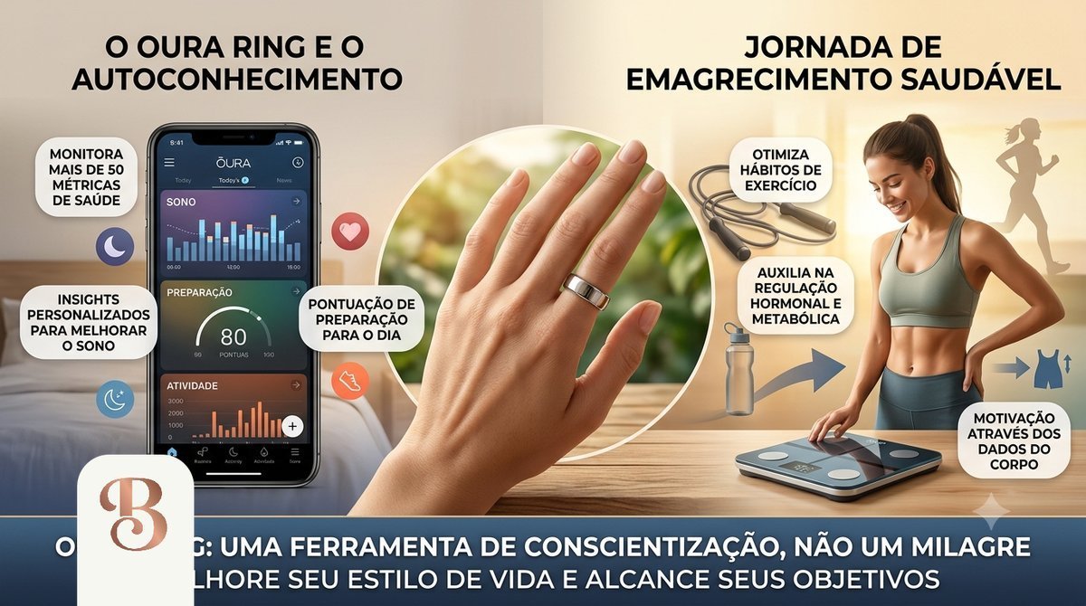 Imagem ilustrativa sobre anel inteligente para dieta e emagrecimento.